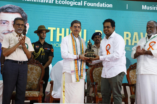 Our Raja Raja Chola Statue Presented to Tamil Nadu Governor